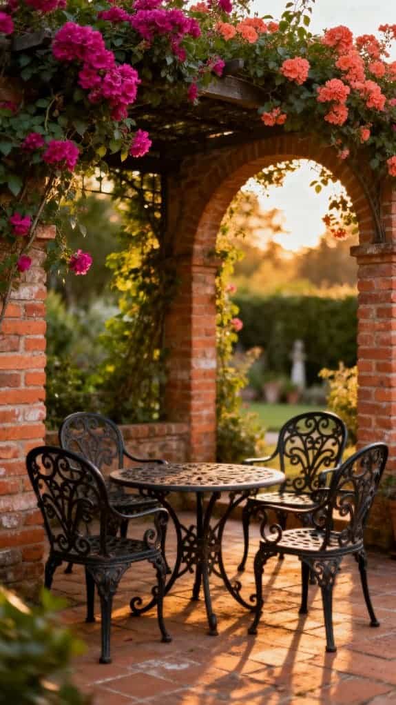 timeless brick courtyard charm