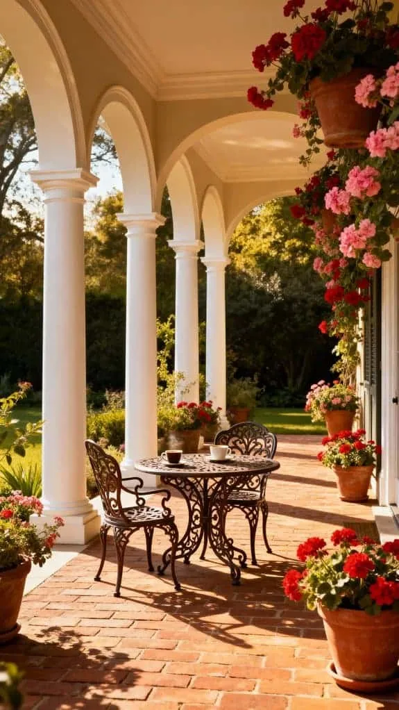 timeless brick patio elegance