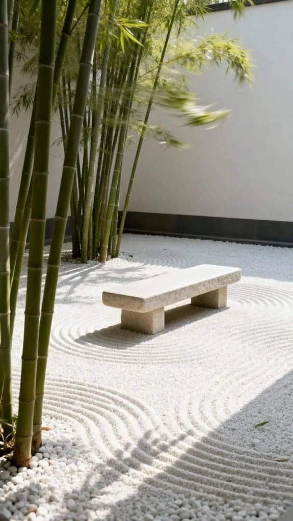 tranquil minimalist zen garden