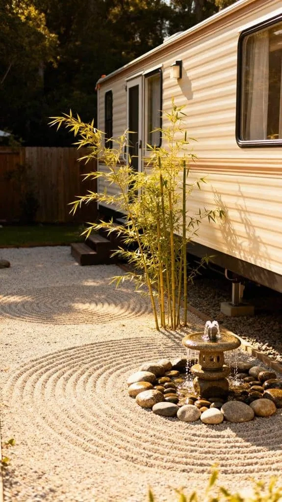 tranquil minimalist zen garden