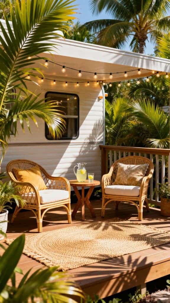tropical porch oasis design