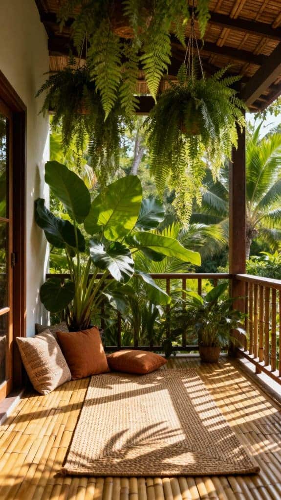 tropical yoga sanctuary porch