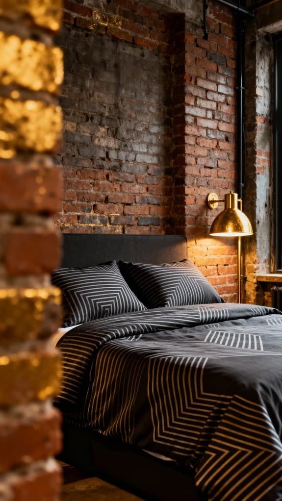 urban charcoal striped loft