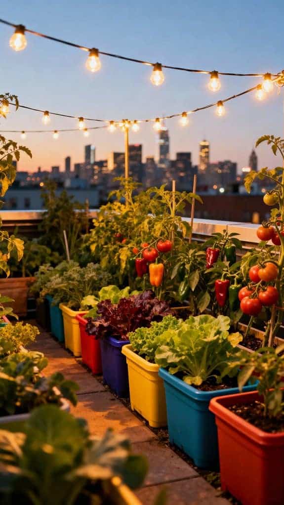 urban rooftop vegetable oasis