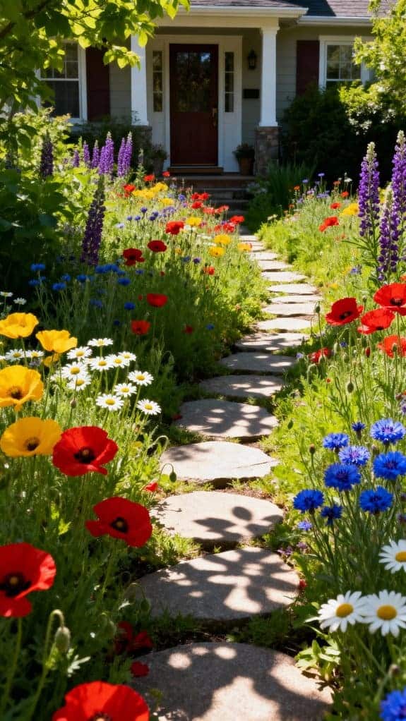 vibrant wildflower garden sanctuary