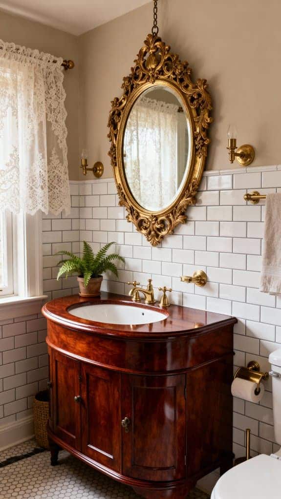 vintage elegance in bathroom