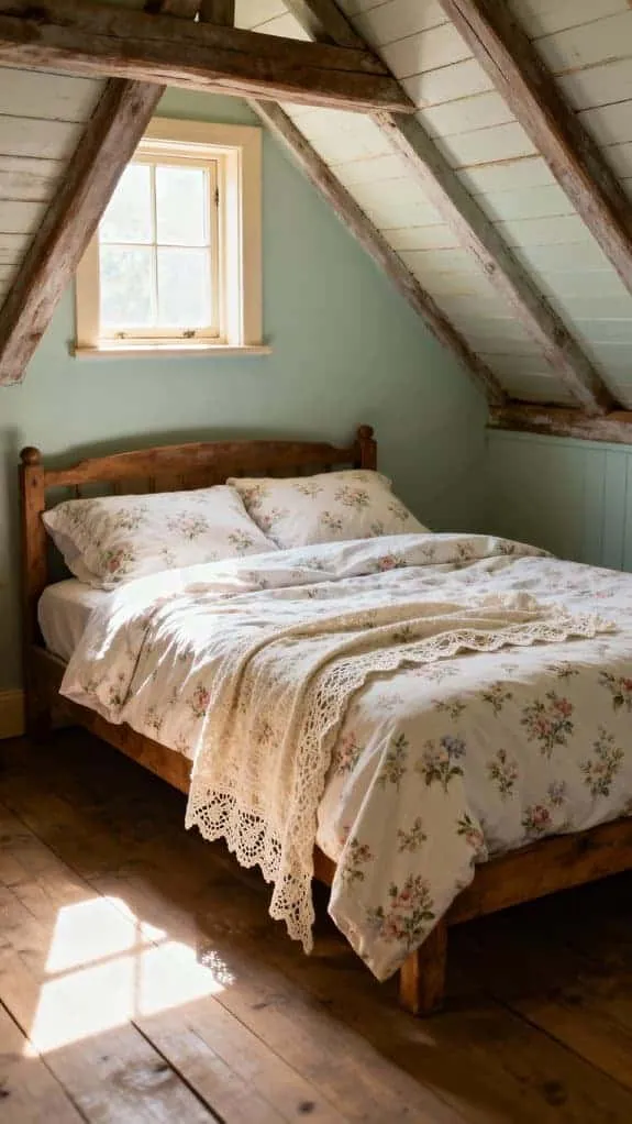 vintage floral attic retreat