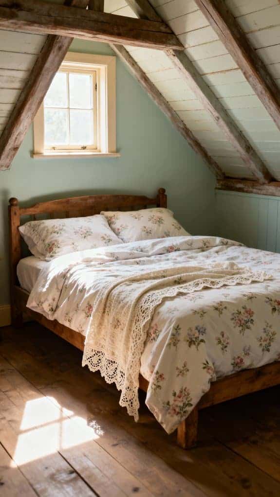 vintage floral attic retreat