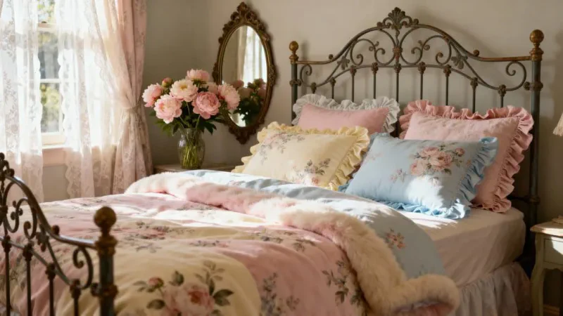 vintage floral bedding inspiration