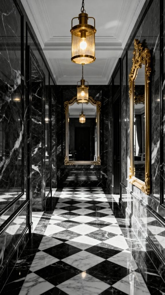 vintage glam bathroom elegance