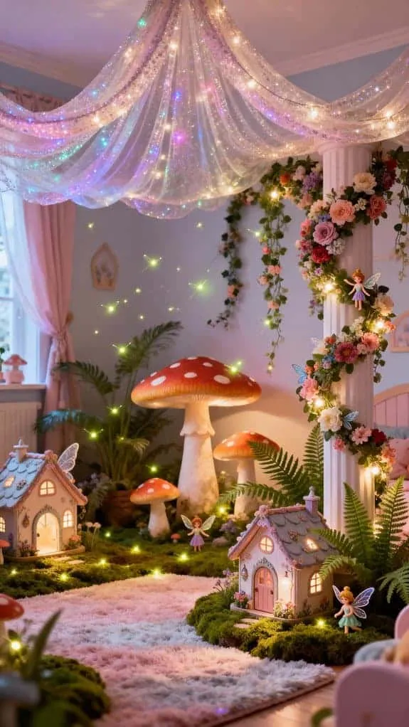 whimsical fairy village playroom