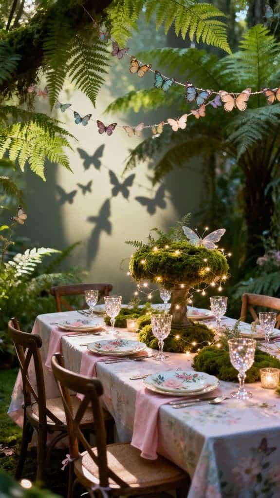 whimsical garden dining experience