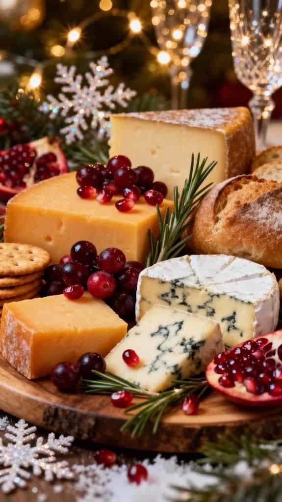 whimsical winter cheese spread