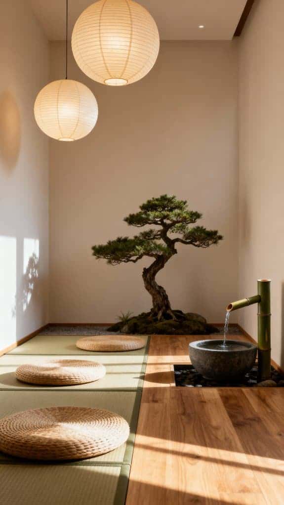 zen minimalist yoga space
