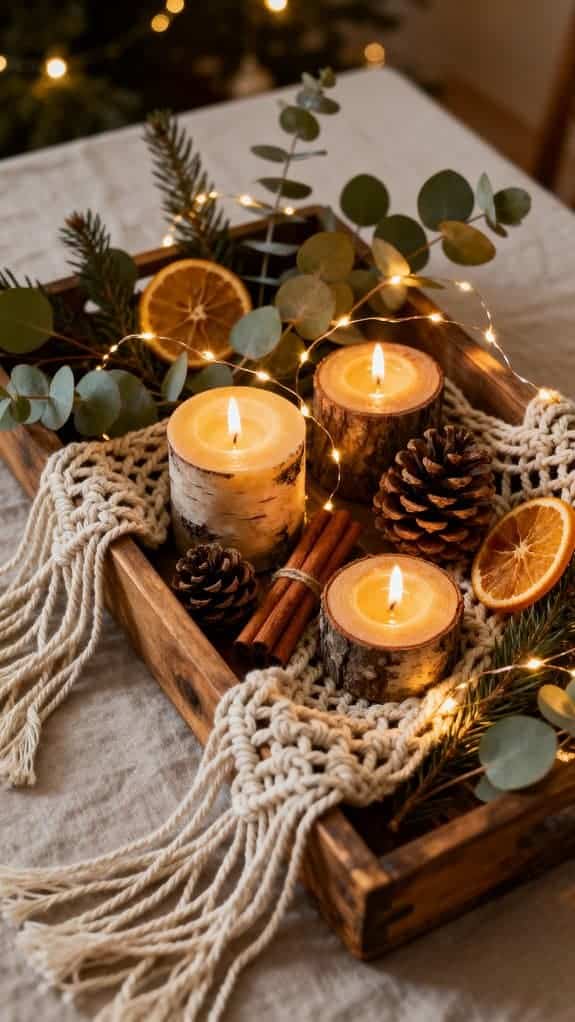 boho macrame golden glow