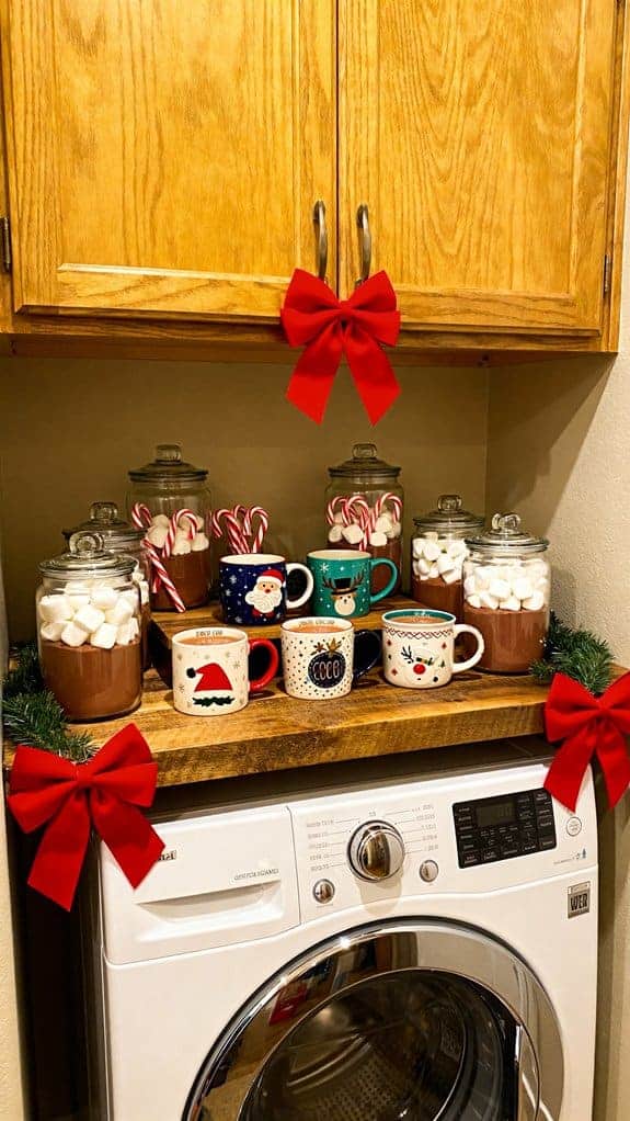 cheerful cocoa station setup