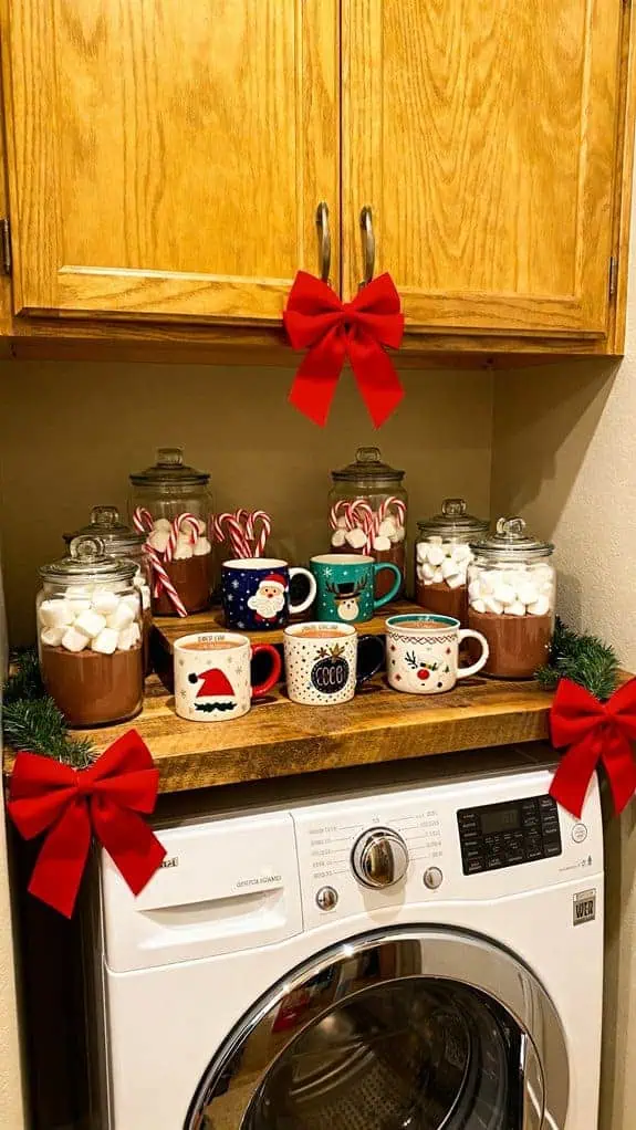 cheerful cocoa station setup