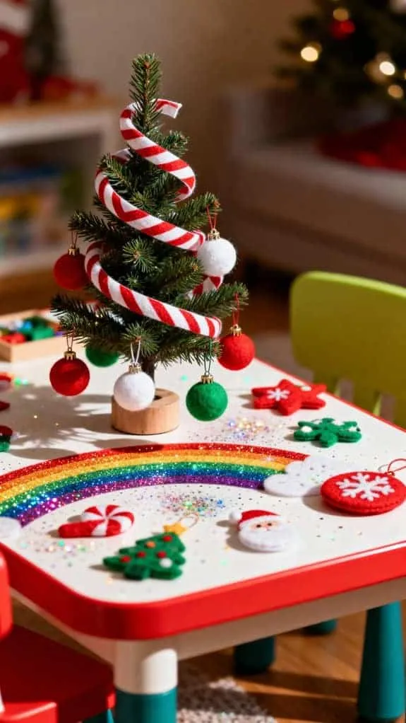 cheerful kids craft tree