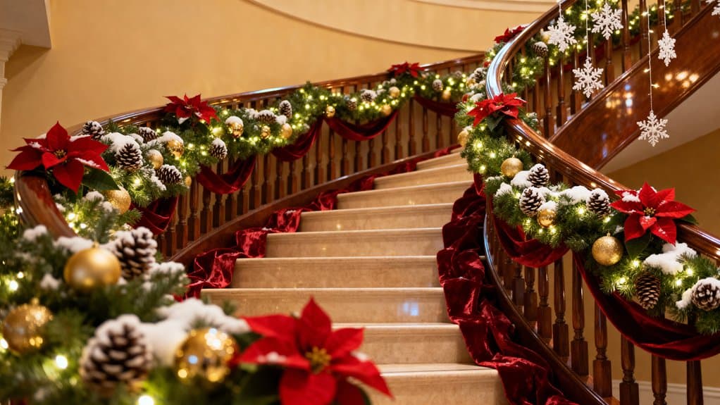 christmas staircase decoration ideas
