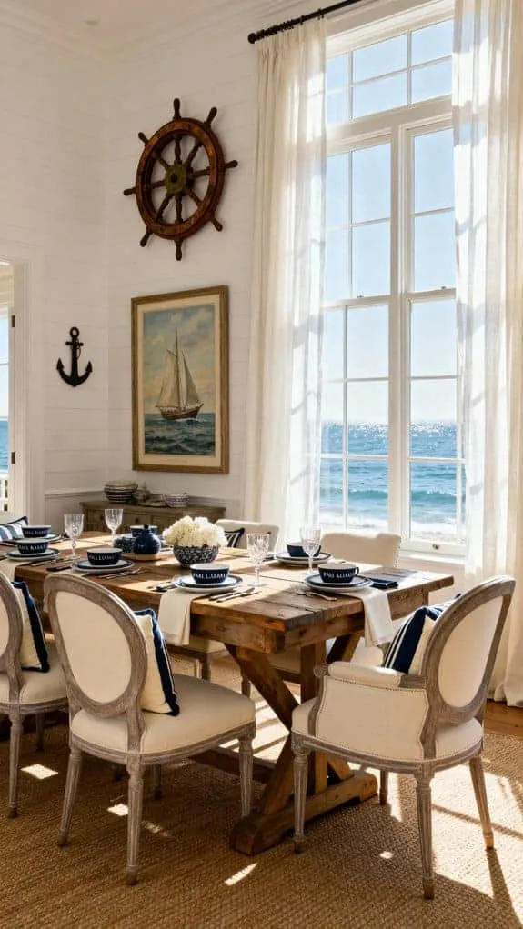 coastal dining room elegance