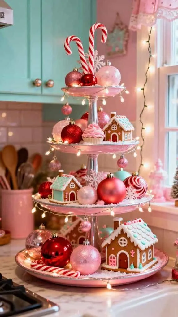 colorful holiday kitchen decor