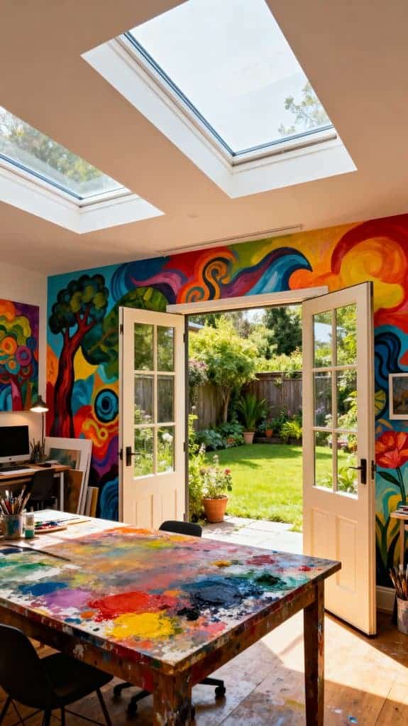 colorful inspiring studio office