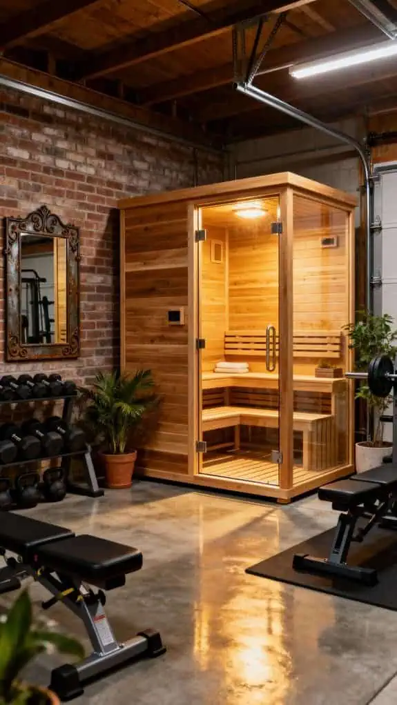 compact industrial sauna gym