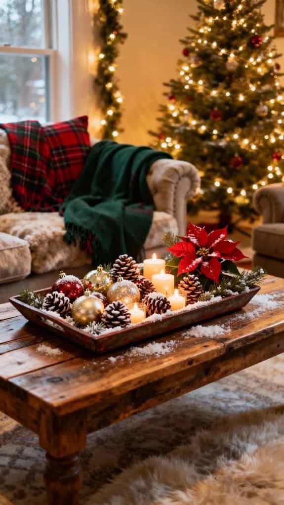 cozy christmas living room