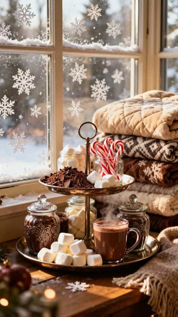 cozy cocoa tray setup