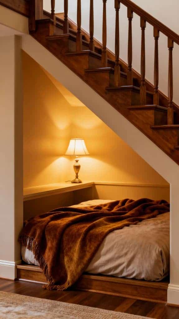 cozy hidden sleeping nook