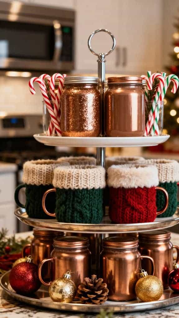 cozy hot cocoa station