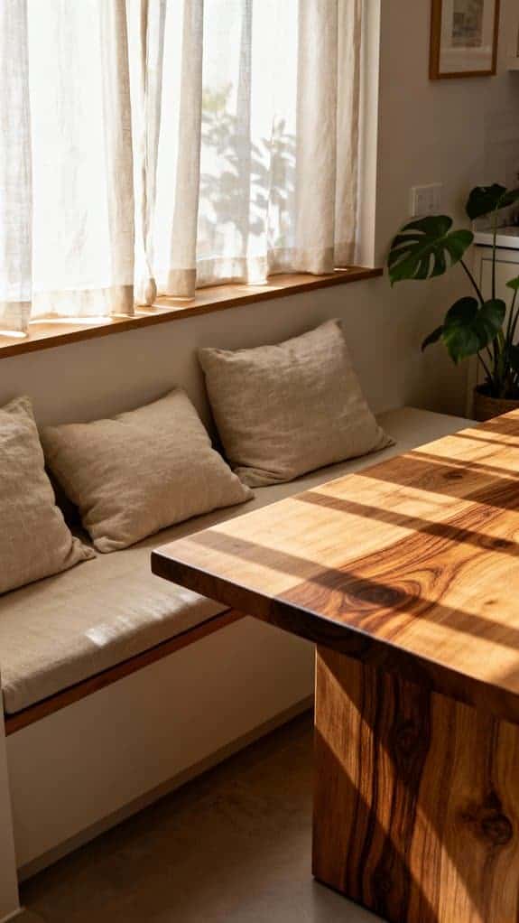 cozy linen cushions nook