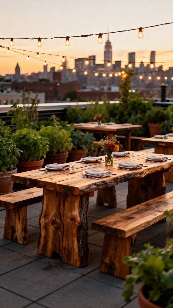 cozy outdoor dining experience