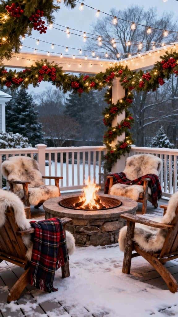 cozy outdoor winter retreat