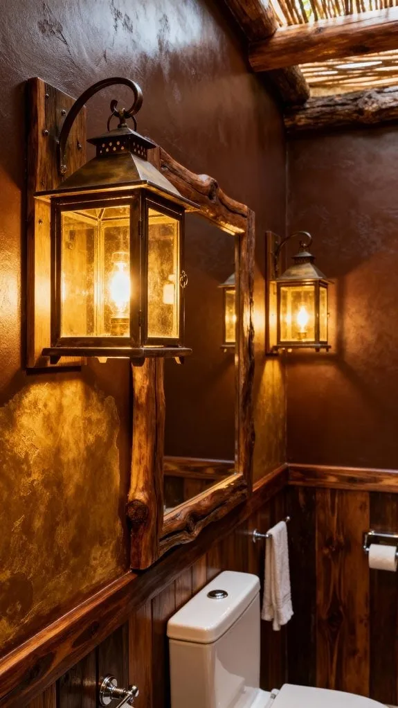 cozy rustic bathroom retreat