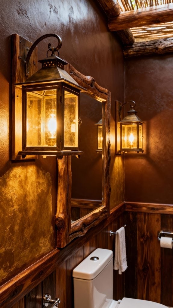 cozy rustic bathroom retreat