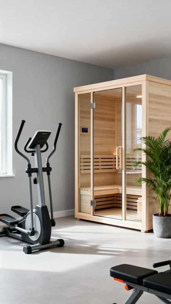 cozy sauna with ventilation