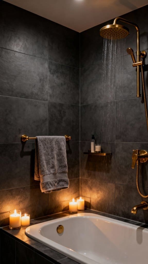 cozy spa like bathroom ambiance