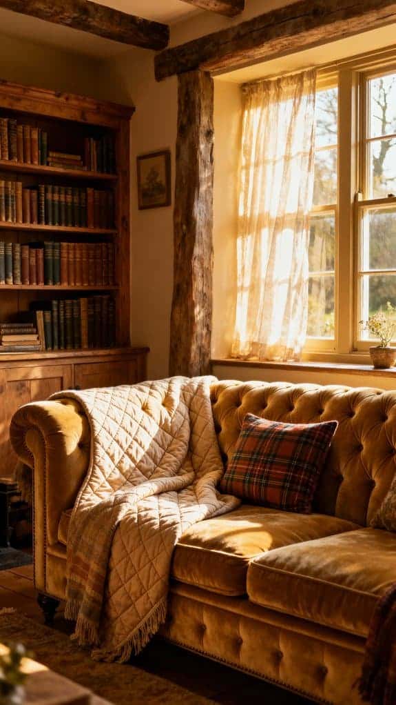 cozy tufted penny sofa