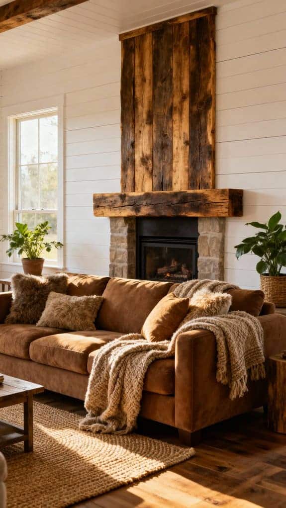 cozy white shiplap walls