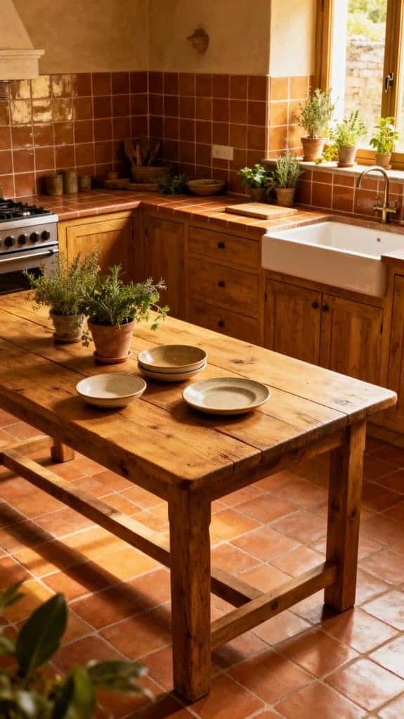 earthy terracotta kitchen decor