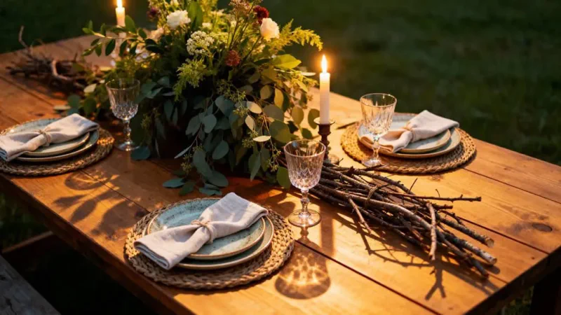 effortless natural table settings