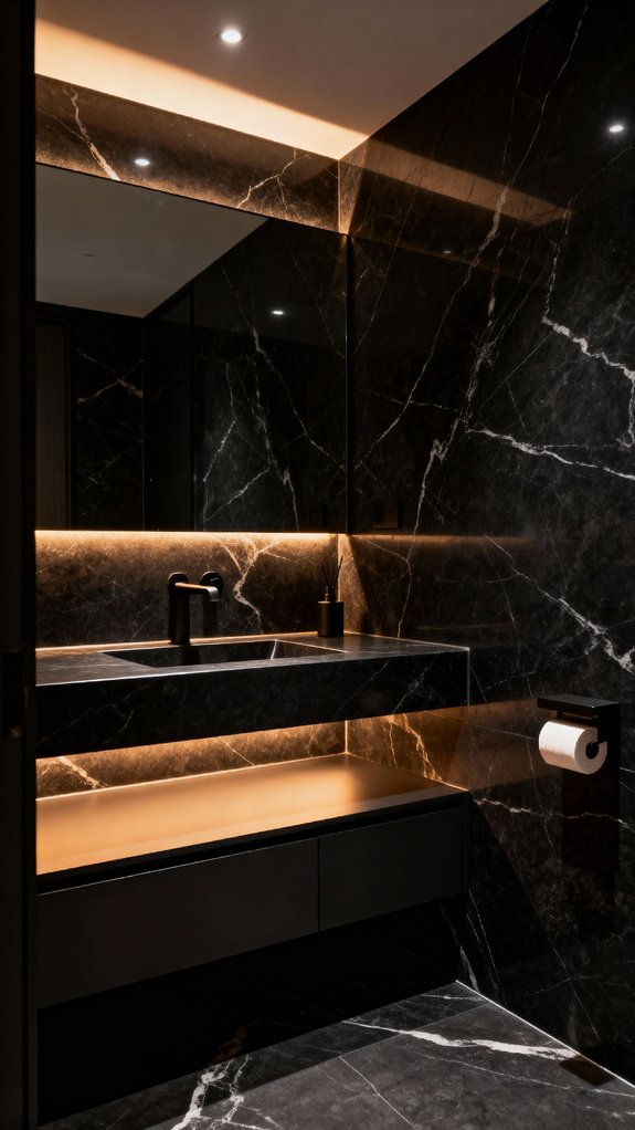 elegant black marble serenity