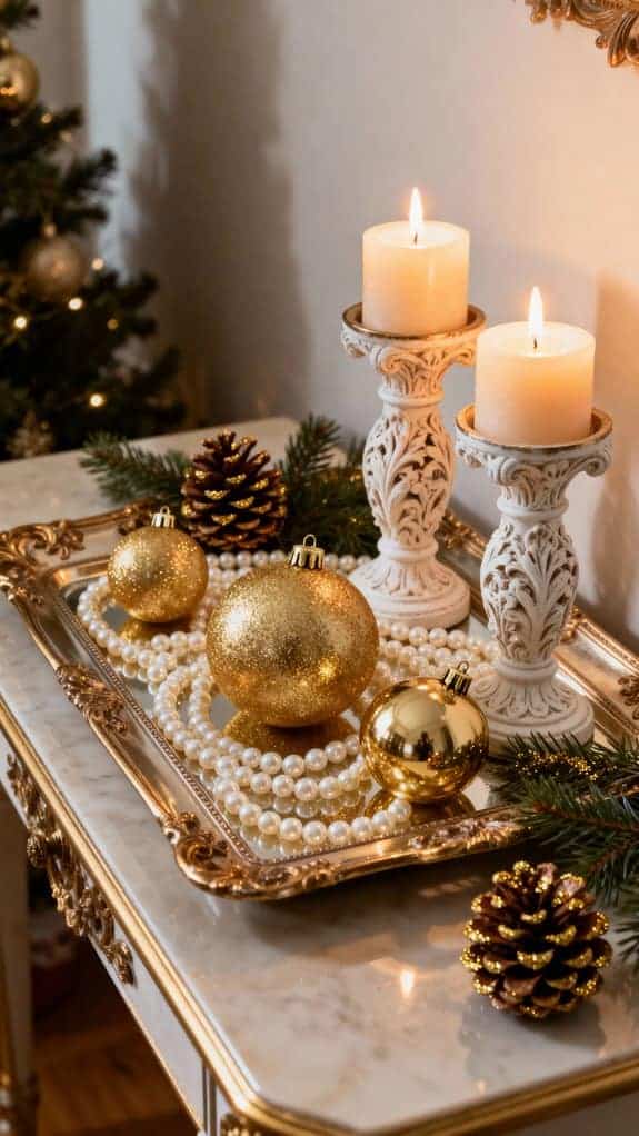 elegant holiday decor display
