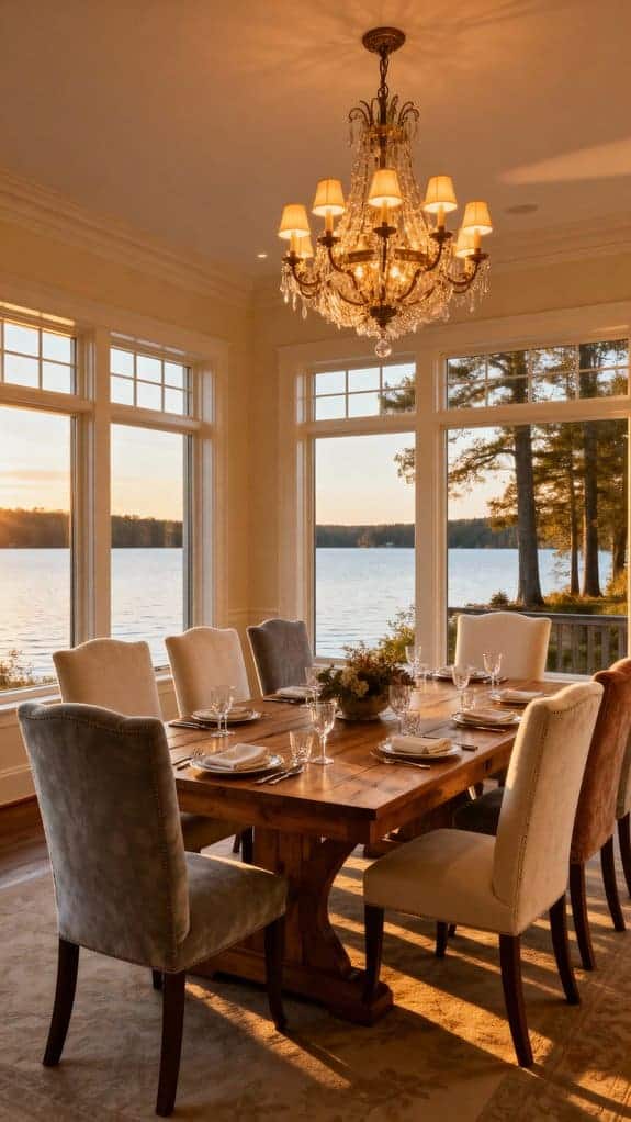 elegant lakehouse dining experience