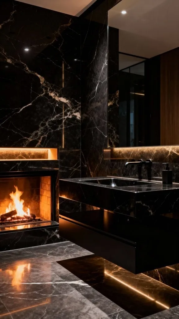 elegant onyx floating vanity