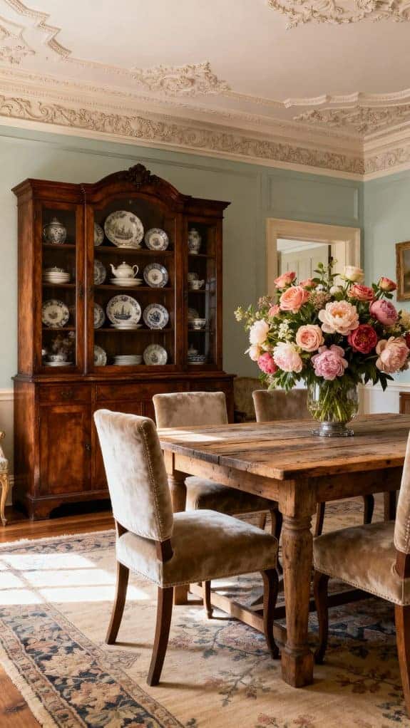 elegant rustic dining decor