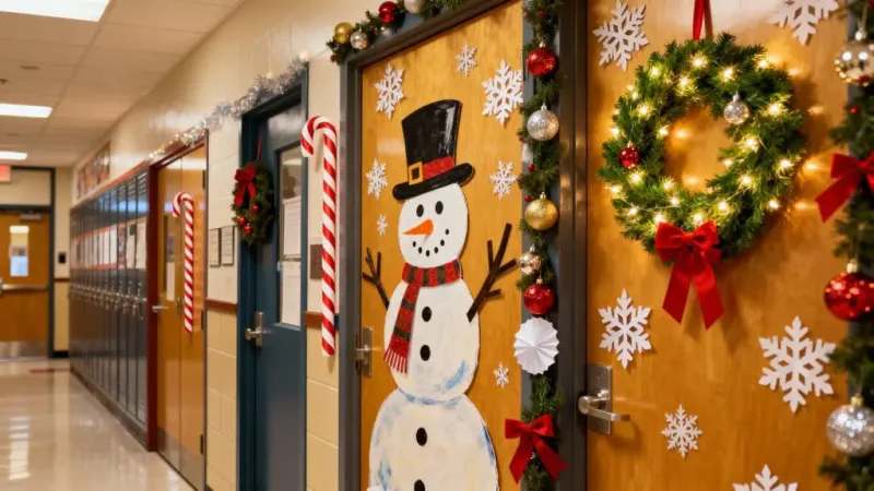 festive classroom door decorations