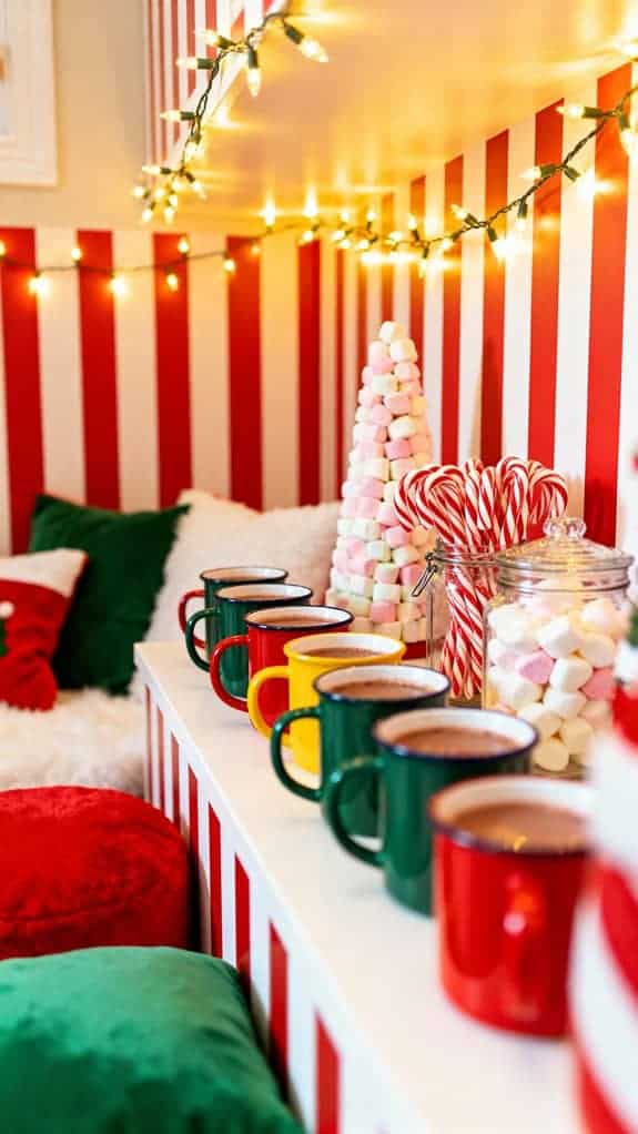 festive cocoa playroom decor