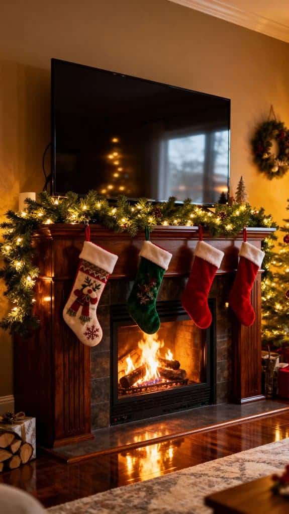 festive cozy living room